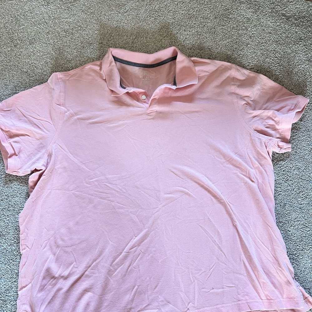 George Pink Polo Shirt 3XL